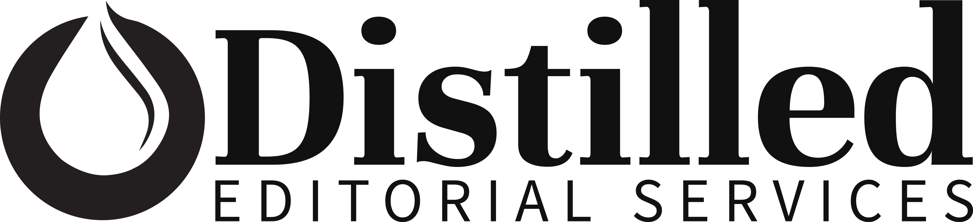 Distilled Editorial Services Full Logo